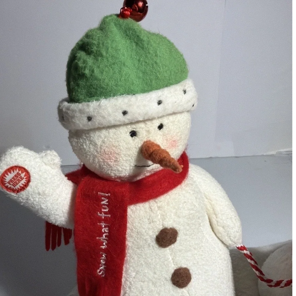 Hallmark Jingle Pals Snowman and Dog Animated Musical Plush Christmas Decor 10
